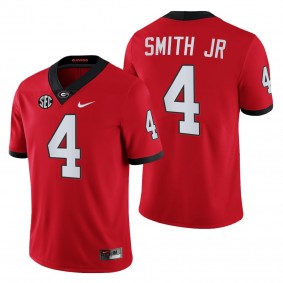 Georgia Bulldogs Nolan Smith Block Number Font Jersey #4 Red 2022 Chick-fil-A Uniform