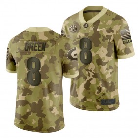 Georgia Bulldogs A.J. Green #8 Desert Camo 2019 Salute to Service History Player Jersey - NCAA Football