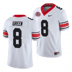 Georgia Bulldogs A.J. Green Jersey College Football 40th Anniversary Alternate Men's Jersey - White