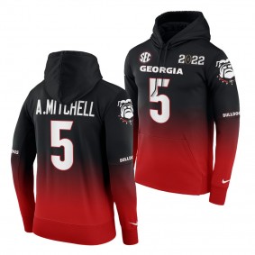 Georgia Bulldogs Adonai Mitchell College Football Playoff 2021 National Champions Hoodie - Black Red