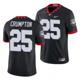 Georgia Bulldogs Ahkil Crumpton Jersey College Football Alternate Game Men's Jersey - Black