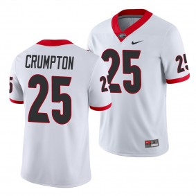 Georgia Bulldogs Ahkil Crumpton Jersey Game College Football Nike Men's Jersey - White