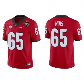 Amarius Mims Georgia Bulldogs Nike College Football Playoff 2022 National Champions Game Jersey Red