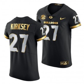 Georgia Bulldogs Austin Kirksey #27 Black Golden Edition Authentic Jersey 2020-21