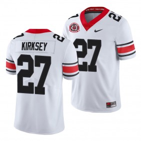 Georgia Bulldogs Austin Kirksey Jersey College Football 40th Anniversary Alternate Men's Jersey - White