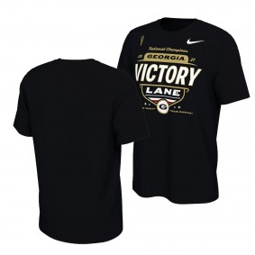 Georgia Bulldogs 2021 CFP National Champions Black Locker Room T-Shirt - Men