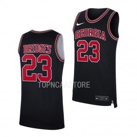 Georgia Bulldogs Braelen Bridges Throwback College Basketball uniform Black #23 Jersey 2022-23