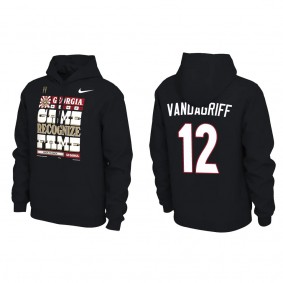 Brock Vandagriff Georgia Bulldogs Nike College Football Playoff 2022 National Champions Locker Room Pullover Hoodie Black