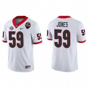 Broderick Jones Georgia Bulldogs Nike College Football Playoff 2022 National Champions Game Jersey White