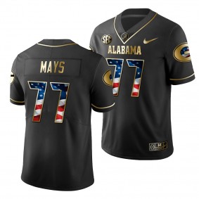 Georgia Bulldogs Cade Mays #77 Black 2019 Stars and Stripes Golden Limited Edition Jersey - NCAA Football