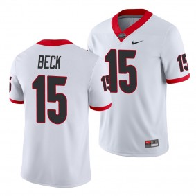 Georgia Bulldogs Carson Beck Jersey Game College Football Nike Men's Jersey - White