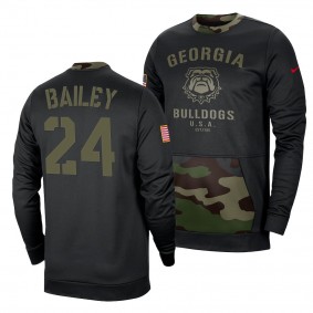 Georgia Bulldogs Champ Bailey Veterans Day 2021 Military Appreciation Sweatshirt - Camo