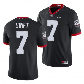 Georgia Bulldogs D'Andre Swift Jersey College Football Alternate Game Men's Jersey - Black