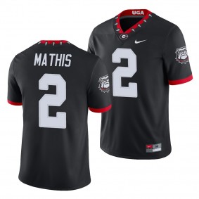 Georgia Bulldogs D'Wan Mathis Jersey College Football Alternate Game Men's Jersey - Black