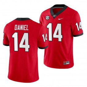 Georgia Bulldogs D.J. Daniel #14 Red Home Game Jersey - NCAA Football