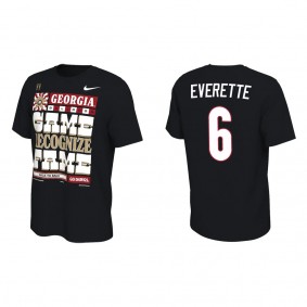 Daylen Everette Georgia Bulldogs Nike College Football Playoff 2022 National Champions Locker Room T-Shirt Black