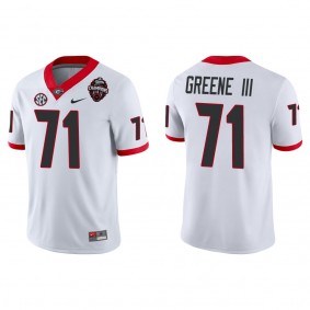 Earnest Greene III Georgia Bulldogs Nike College Football Playoff 2022 National Champions Game Jersey White