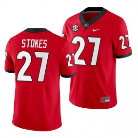 Georgia Bulldogs Eric Stokes #27 Red Home Game Jersey - NCAA Football