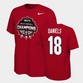 Georgia Bulldogs JT Daniels 2021 National Champions Red T-Shirt