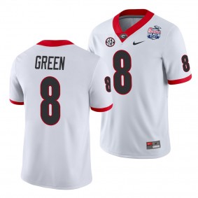 A.J. Green #8 Georgia Bulldogs 2021 Peach Bowl College Football Jersey - White