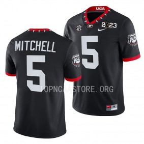 2023 National Championship Adonai Mitchell Georgia Bulldogs #5 Black College Football Playoff Jersey Men's