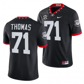 Georgia Bulldogs Andrew Thomas Men Jersey Mascot 100th Anniversary NFL Alumni Jersey - Black