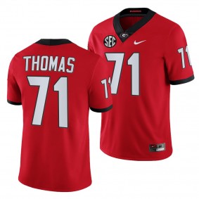 Georgia Bulldogs Andrew Thomas College Football Jersey Red