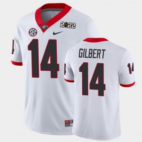 Georgia Bulldogs Arik Gilbert 2021 National Champions Game Jersey White