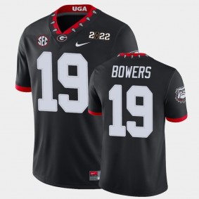 Georgia Bulldogs Brock Bowers 2021 National Champions Game Jersey Black