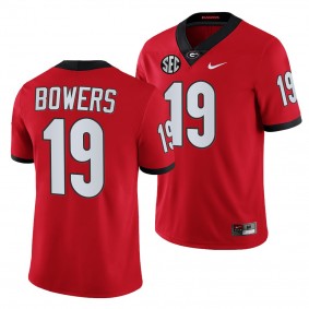 Georgia Bulldogs Brock Bowers 19 Red Jersey Men 2021-22 College Football Game Uniform