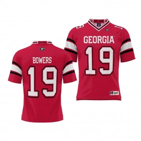 Georgia Bulldogs #19 Brock Bowers NIL Player Red Football Jersey Men's