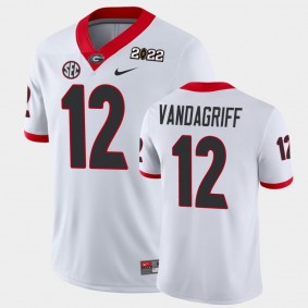 Georgia Bulldogs Brock Vandagriff 2021 National Champions Game Jersey White