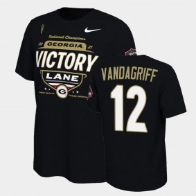 Brock Vandagriff Georgia Bulldogs 2021 National Champions Black T-Shirt