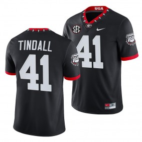 Georgia Bulldogs Channing Tindall Men Jersey 2021-22 Mascot 100th Anniversary College Game Jersey - Black