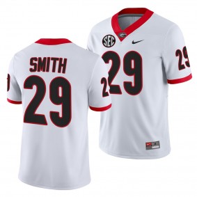 Georgia Bulldogs Christopher Smith College Football Jersey White