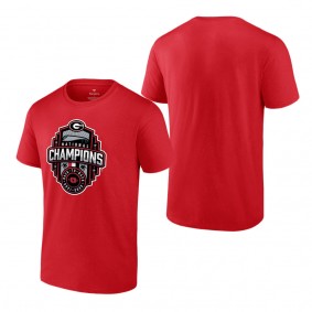 Georgia Bulldogs Fanatics Branded College Football Playoff 2022 National Champions Official Logo T-Shirt Red