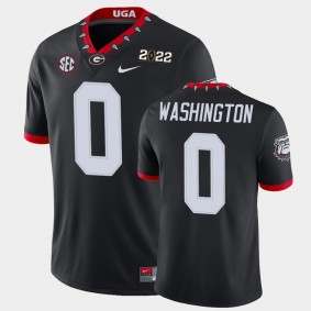 Georgia Bulldogs Darnell Washington 2021 National Champions Game Jersey Black