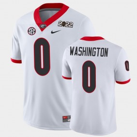 Georgia Bulldogs Darnell Washington 2021 National Champions Game Jersey White