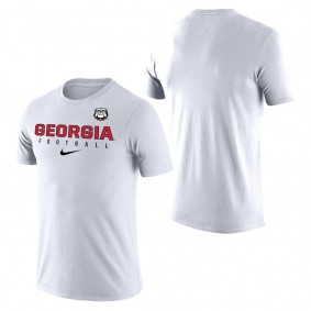 Georgia Bulldogs Football Practice Legend Performance T-Shirt White