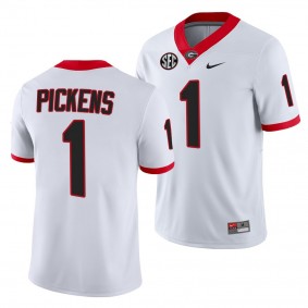 George Pickens Georgia Bulldogs College Football White 1 Jersey Men