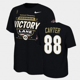 Jalen Carter Georgia Bulldogs 2021 National Champions Black T-Shirt