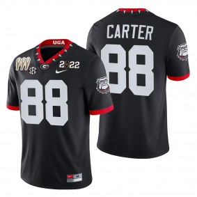 3-Times CFP National Champions Jalen Carter Georgia Bulldogs Alternate Jersey Black