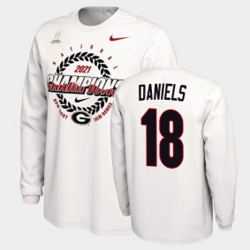 JT Daniels Georgia Bulldogs 2021 National Champions White T-Shirt