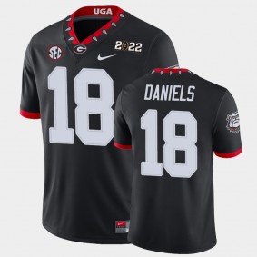 Georgia Bulldogs JT Daniels 2021 National Champions Game Jersey Black