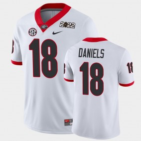 Georgia Bulldogs JT Daniels 2021 National Champions Game Jersey White