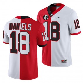 Georgia Bulldogs JT Daniels Men Jersey 2021-22 Split Edition College Football Jersey - Red White