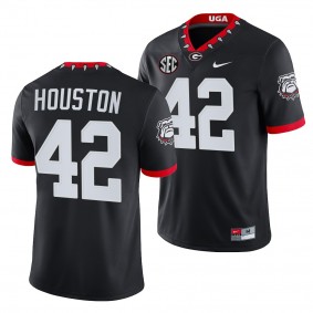 Georgia Bulldogs Justin Houston Men Jersey Mascot 100th Anniversary NFL Alumni Jersey - Black