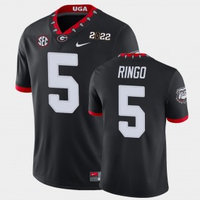 Georgia Bulldogs Kelee Ringo 2021 National Champions Game Jersey Black