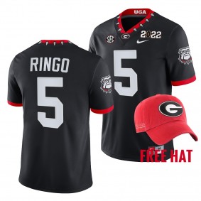 2021 CFP National Champions Kelee Ringo Georgia Bulldogs Free Hat Jersey Black