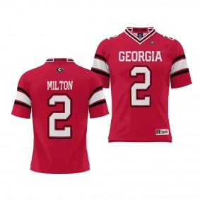 Kendall Milton Georgia Bulldogs Red NIL Player Football Youth Jersey